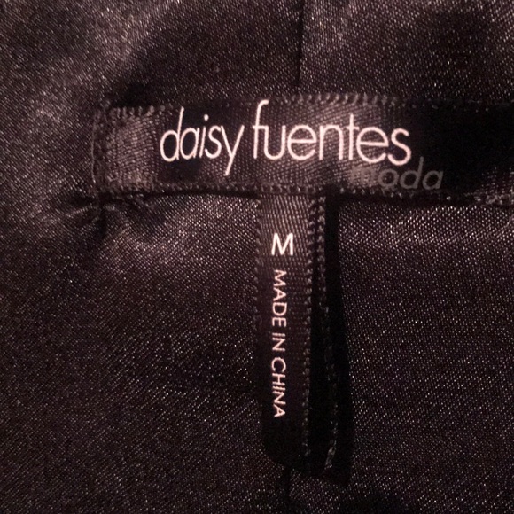 Daisy Fuentes Black Faux Fur Mini Vest - Picture 4 of 6